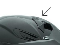 AGV AX-8 DUAL / AX-8 DUAL EVO čelní větrák, černý